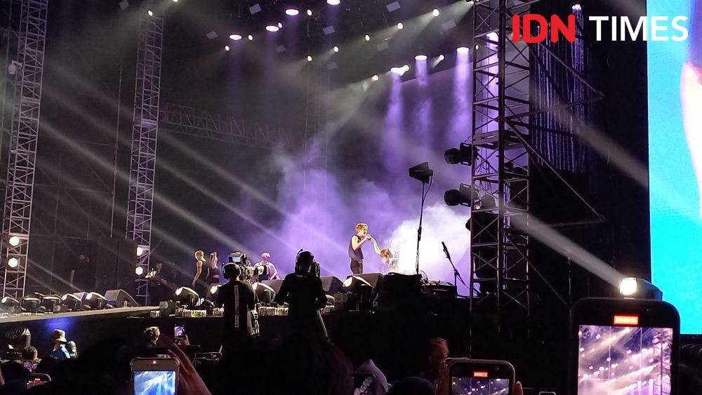 Jackson Wang di Head in the Clouds, Minggu (4/11/2022) (IDN Times/Ines Sela Melia)