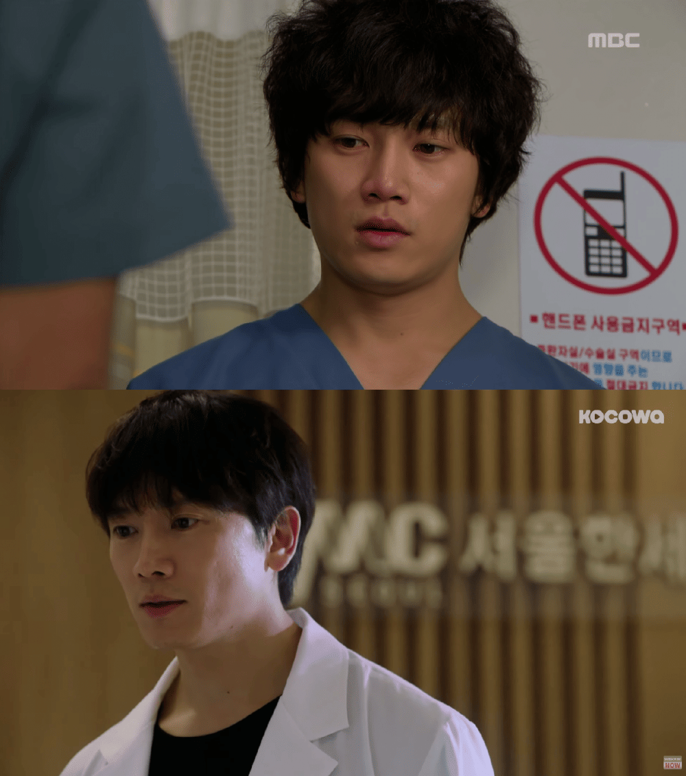 Ji Sung di drama New Heart (youtube.com/옛드 : MBC 레전드 드라마) | Ji Sung di drama Doctor John (youtube.com/KOCOWA TV)