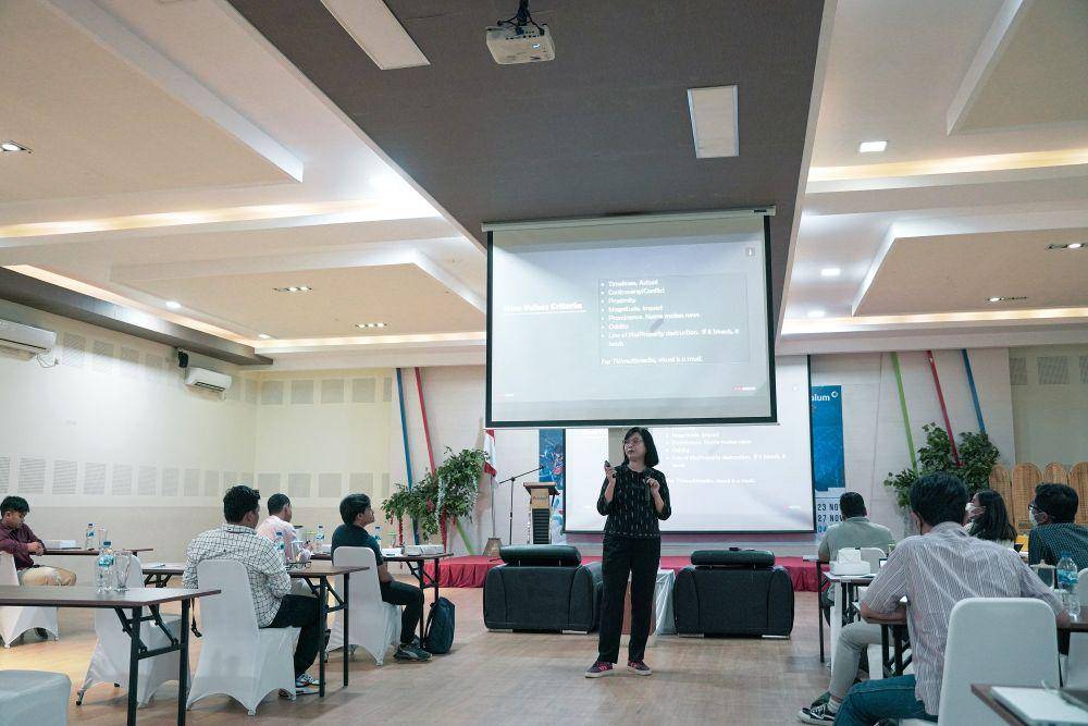 pemaparan materi oleh Uni Lubis (dok.IDN Times/Dayu Yudana/bt)