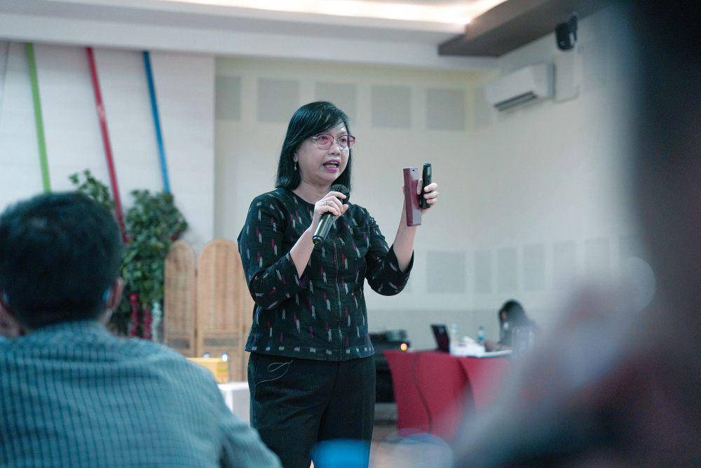 pemaparan materi oleh Uni Lubis (dok.IDN Times/Dayu Yudana/bt)