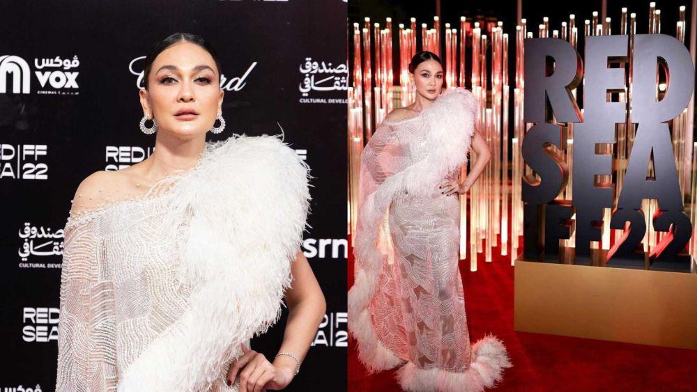 10 Potret Elegan Luna Maya di Red Sea Internasional Film Festival 2022