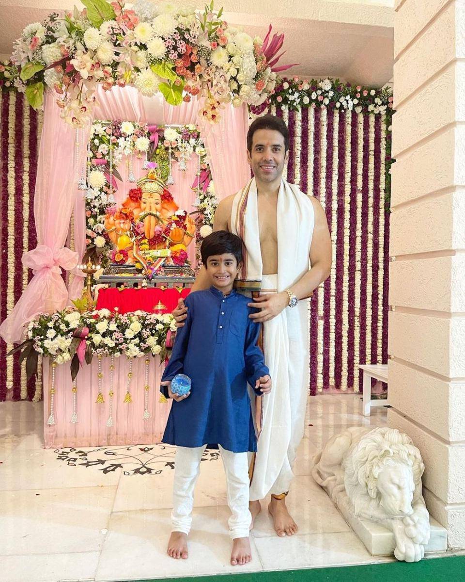 Tusshar Kapoor dan putranya. (instagram.com/tusshark89)
