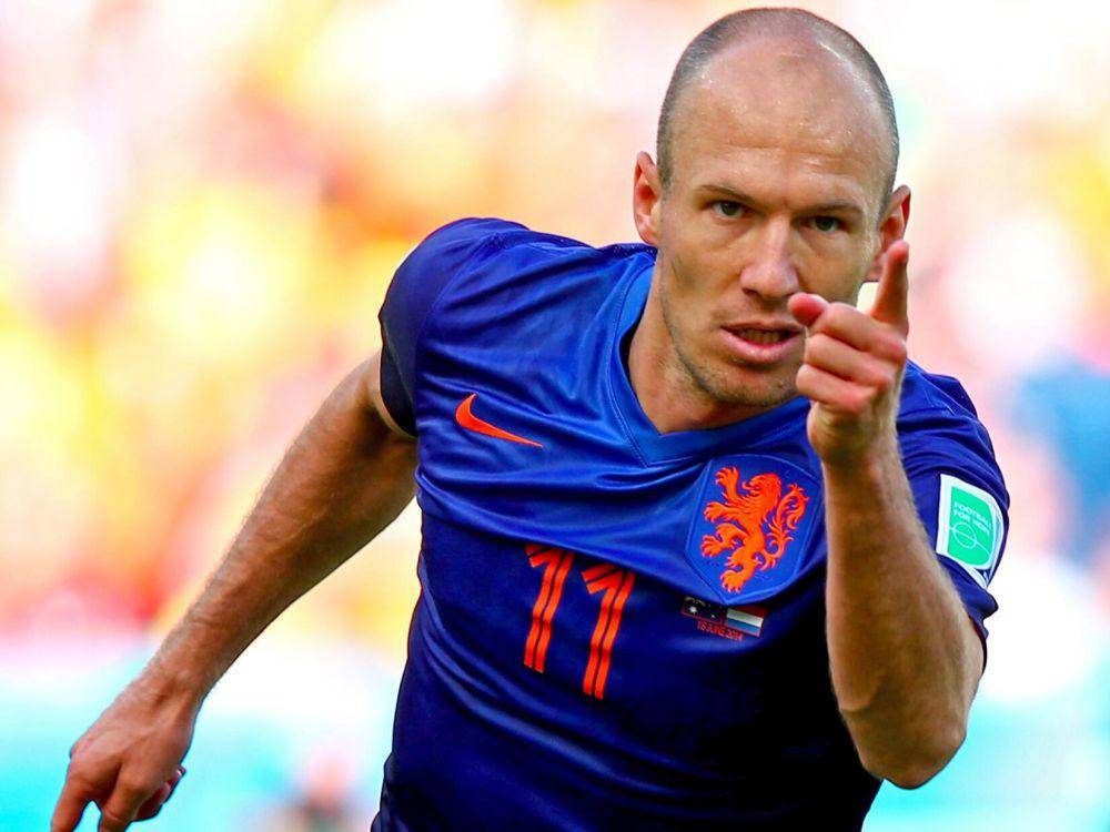 Arjen Robben di Piala Dunia 2014 (twitter.com/FIFAWorldCup)