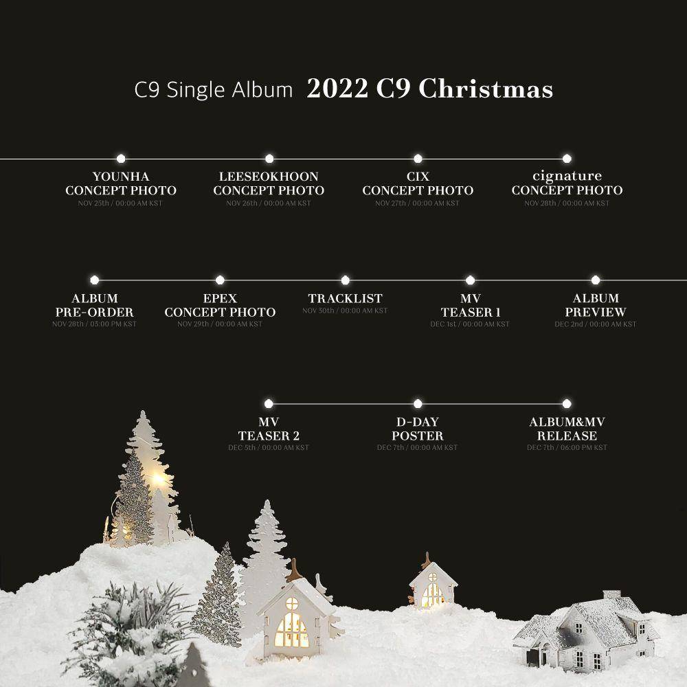 jadwal rilis album 2022 C9 Christmas (twitter.com/OfficialC9ent)