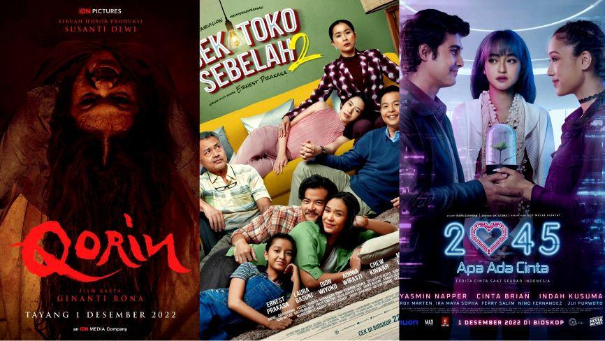 7 Film Indonesia Tayang di Bioskop Desember 2022, Ada Qorin!