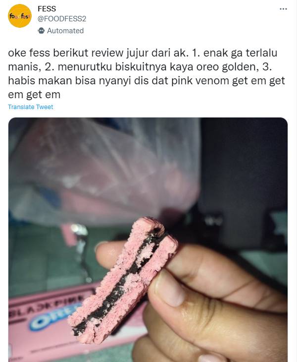 kejadian lucu hunting Oreo BLACKPINK (twitter.com/FOODFESS2)