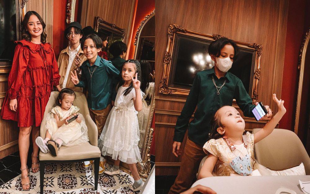 10 Potret  Joanna Alexandra Dinner Bareng Keluarga!