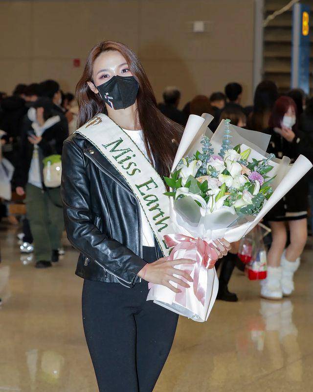 Potret Kepulangan Mina Sue Choi, Pemenang Miss Earth 2022 ke Korea Selatan (Instagram.com/misskorea_official)