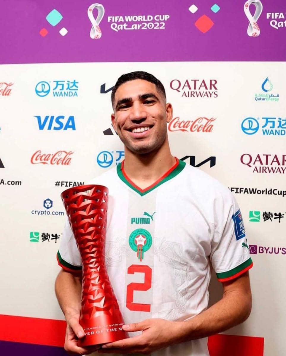 Hakimi menjadi MOTM (instagram.com/@achrafhakimi)