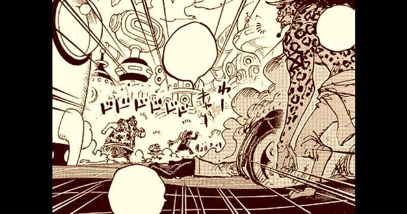 Rob Lucci bertemu kembali dengan Luffy. (mangaplus.shueisha.co.jp/One Piece)