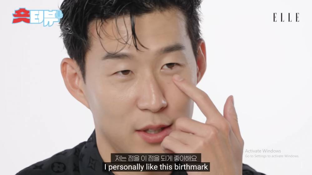 Tanda lahir Son Heung-min (youtube.com/ELLE KOREA)