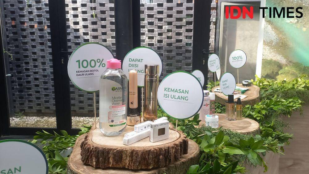 Press conference L'Oréal for the Future di Bale Nusa, Kebayoran, Selasa (6/12/2022). (IDN Times/Aprodithe Kyrie)