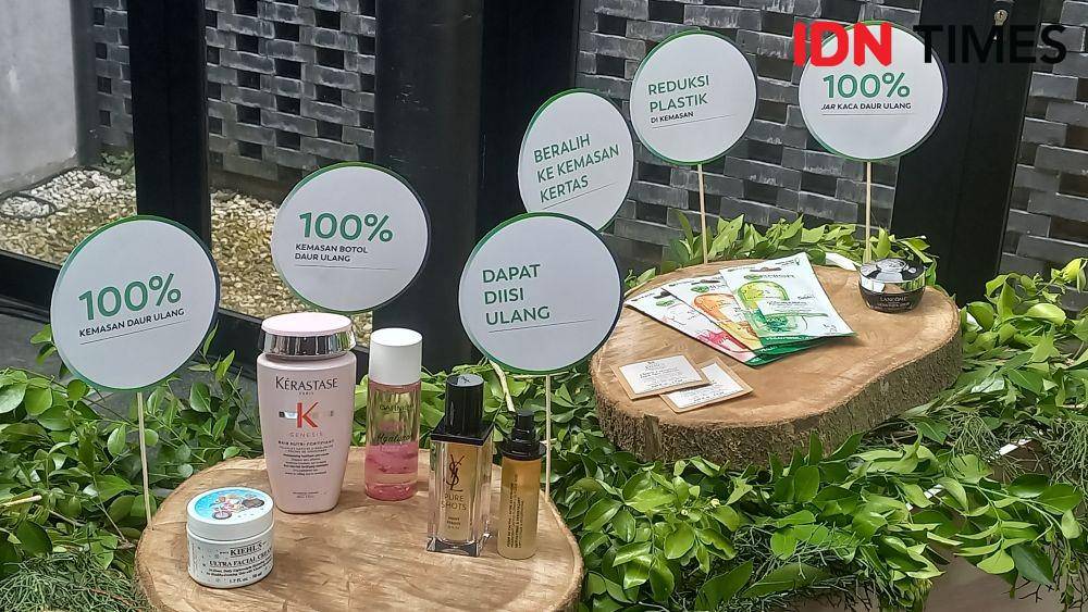 Press conference L'Oréal for the Future di Bale Nusa, Kebayoran, Selasa (6/12/2022). (IDN Times/Aprodithe Kyrie)
