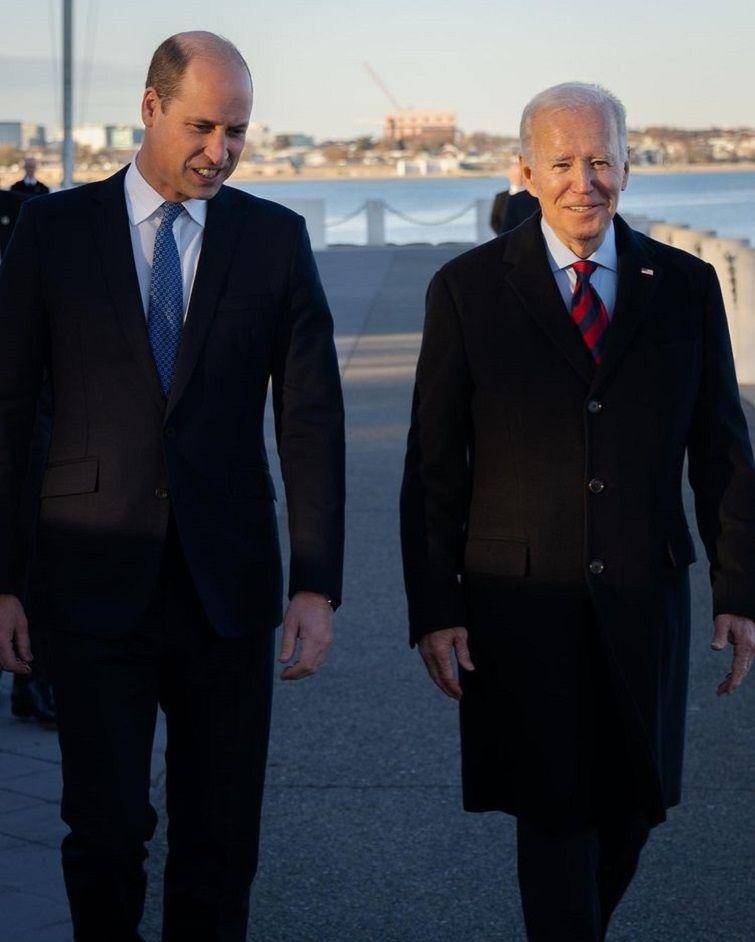Pangeran William dan Joe Biden (instagram.com/princeandprincessofwales)