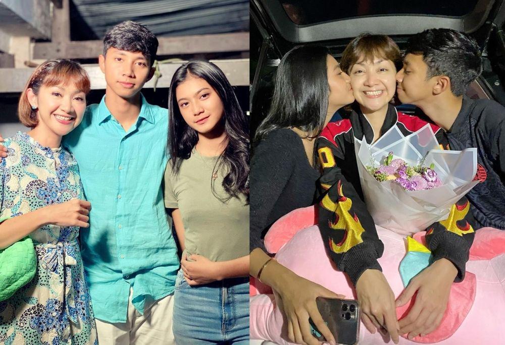 9 Potret Kedekatan Windy Wulandari dengan Anak dan Calon Mantu, Seru!