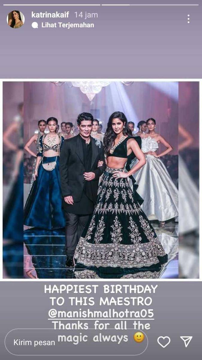 unggahan Katrina Kaif (instagram.com/katrinakaif)