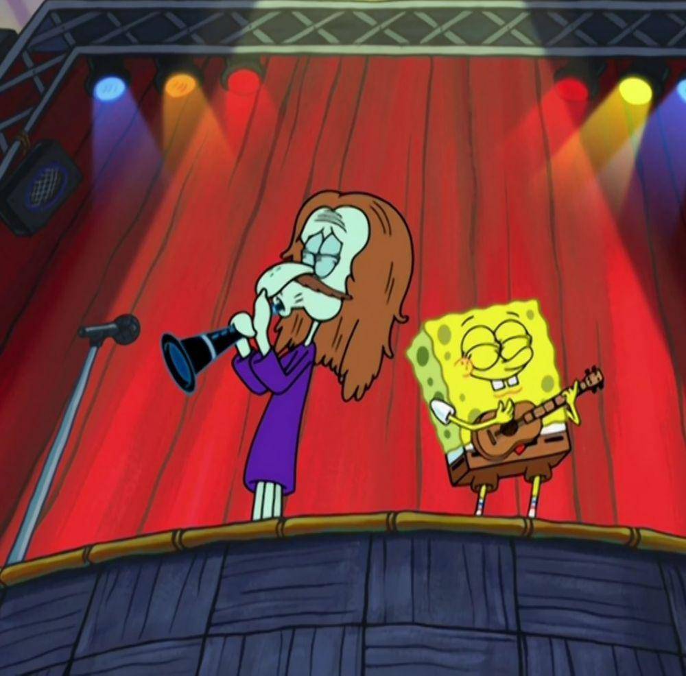 Kelpy G mengajak SpongeBob berduet. (dok. Nickelodeon/SpongeBob SquarePants)