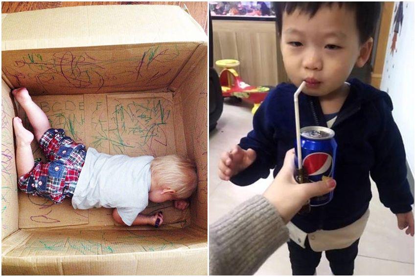 10 Potret Cara Unik dan Kreatif saat Mengasuh Anak, Boleh Dicoba!