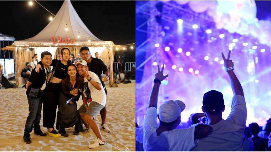 9 Potret Gading Marten Nonton Konser HITC, Seru Banget!