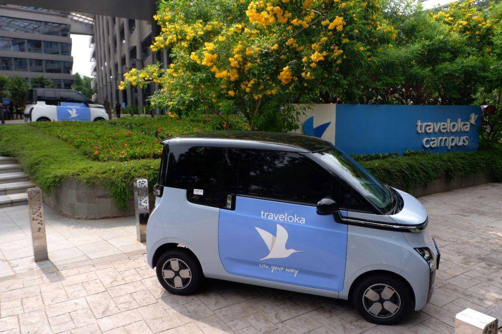 Wuling Air ev dengan livery Traveloka (dok. Wuling)