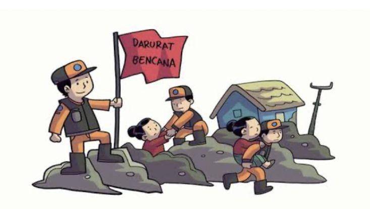 Ilustrasi tanggap bencana. (Pusat studi kebencanaan)