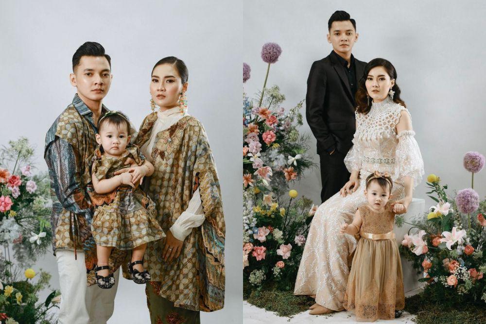 9 Pemotretan Keluarga Kecil Nella Kharisma dan Dory Harsa, Kompak!