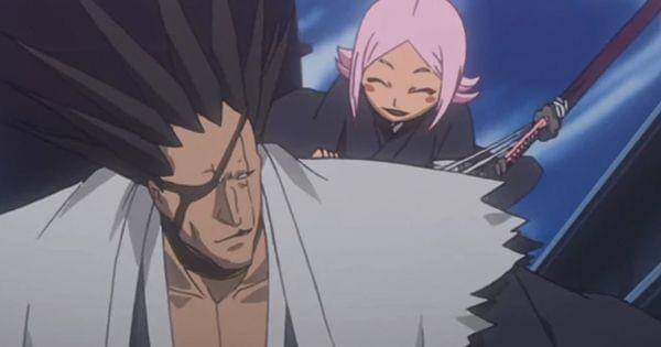 Zaraki dan Yachiru yang menjadi kapten dan letnan Divisi 11 ( Dok. Pierrot / Bleach )