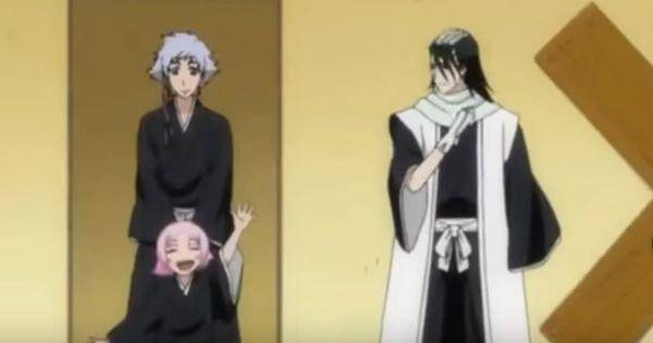 Yachiru muncul dari ruang rahasia di kediaman Kuchiki ( Dok. Pierrot / Bleach )