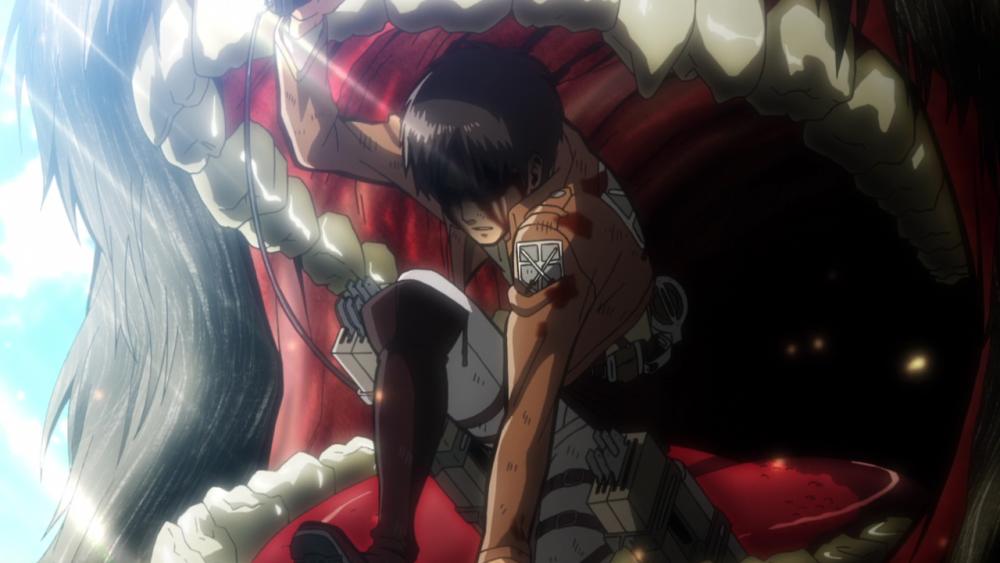 Eren dimakan oleh Titan. (dok. WIT STUDIO/Attack on Titan)
