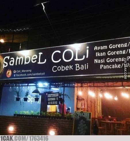 nama warung makan unik (twitter.com/onecak)