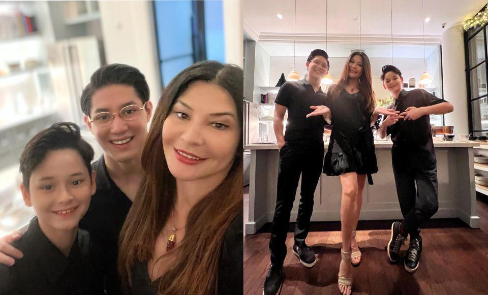9 Potret Tamara Bleszynski dan Dua Jagoannya, Klop Banget!
