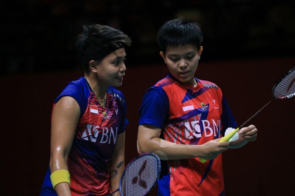 Apriyani/Fadia Kunci Kemenangan Pertama di World Tour Finals 2022