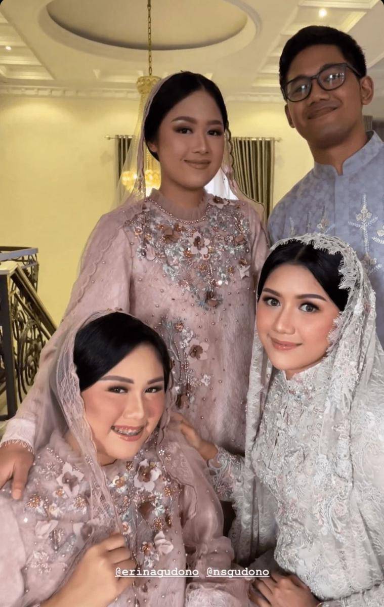 Gaya busana dan makeup keluarga Erina di pengajian Kaesang-Erina (instagram.com/shaniagudono)