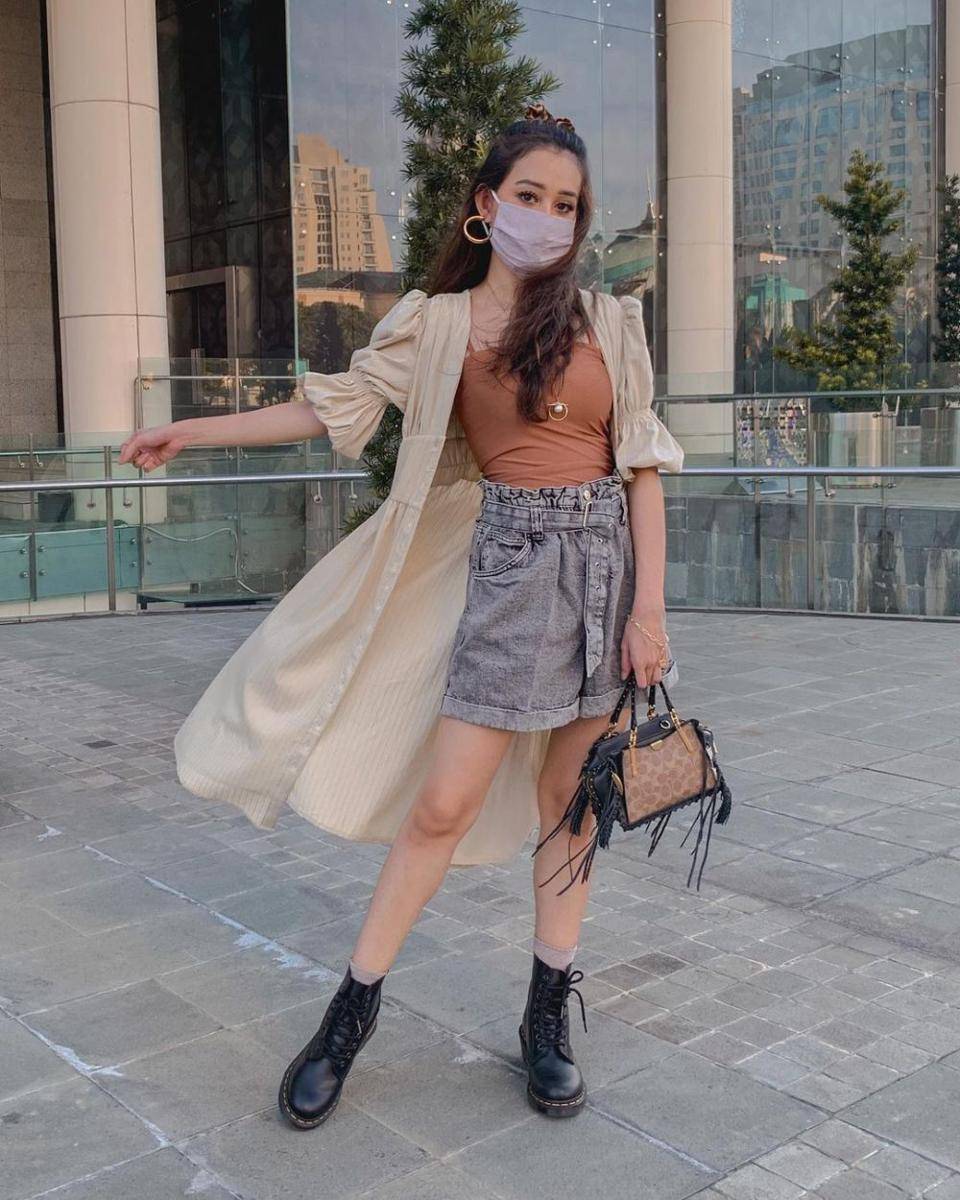 inspirasi OOTD ala beauty vlogger Nadya Aqilla (instagram.com/nadyaaqilla)