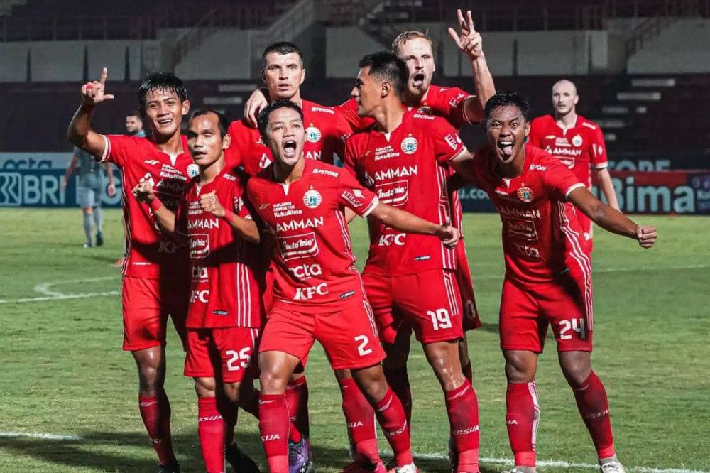 Persija saat merayakan gol melawan Borneo FC di Liga 1 Indonesia 2022/2023. (instagram.com/persija)