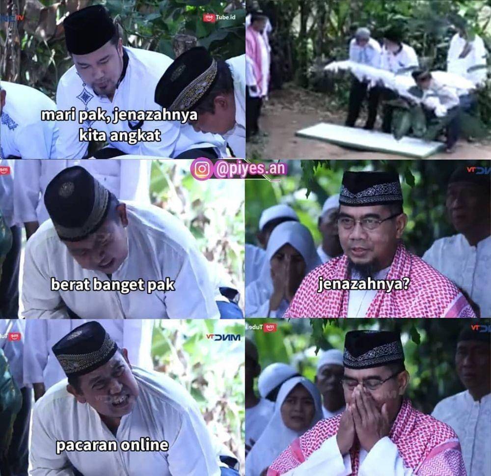 Meme pemakaman sinetron Indonesia (instagram.com/piyes.an)