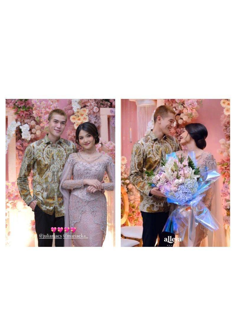 Pertunangan Julian Jacob dan Mirriam Eka (instagram.com/alleyaweddingcenter)