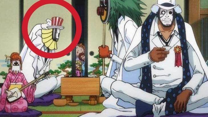 Tiga agen CP0 di Onigashima. Joseph dilingkari merah. (Dok. Toei Animation/One Piece)