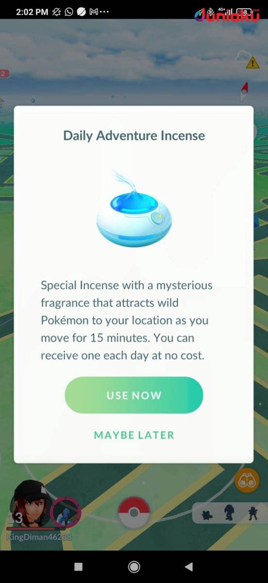 Screenshot Pokemon GO dari akun Fahrul Nurullah. (Dok. Niantic, Inc./Pokemon GO)