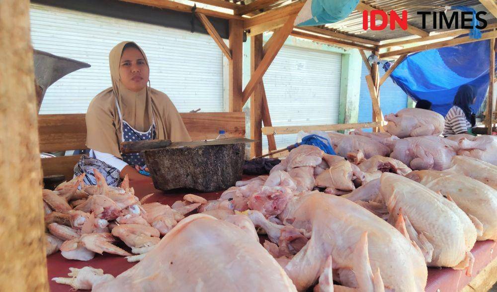 Foto penjual ayam di Pasar Paruga Kota Bima,(IDN Times/Juliadin)