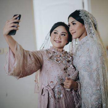 potret kakak dan adik Erina Gudono di pengajian (dok. Morden)