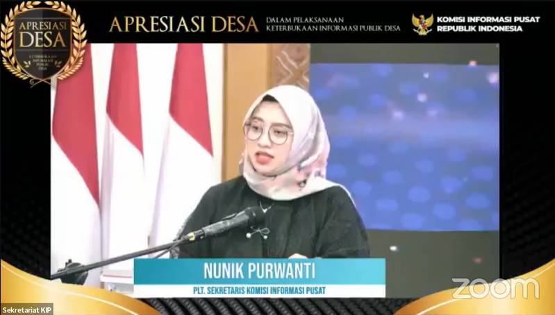 Plt Sekretaris Komisi Informasi Pusat Nuning Purwanti (YouTube/ Komisi Informasi Pusat)