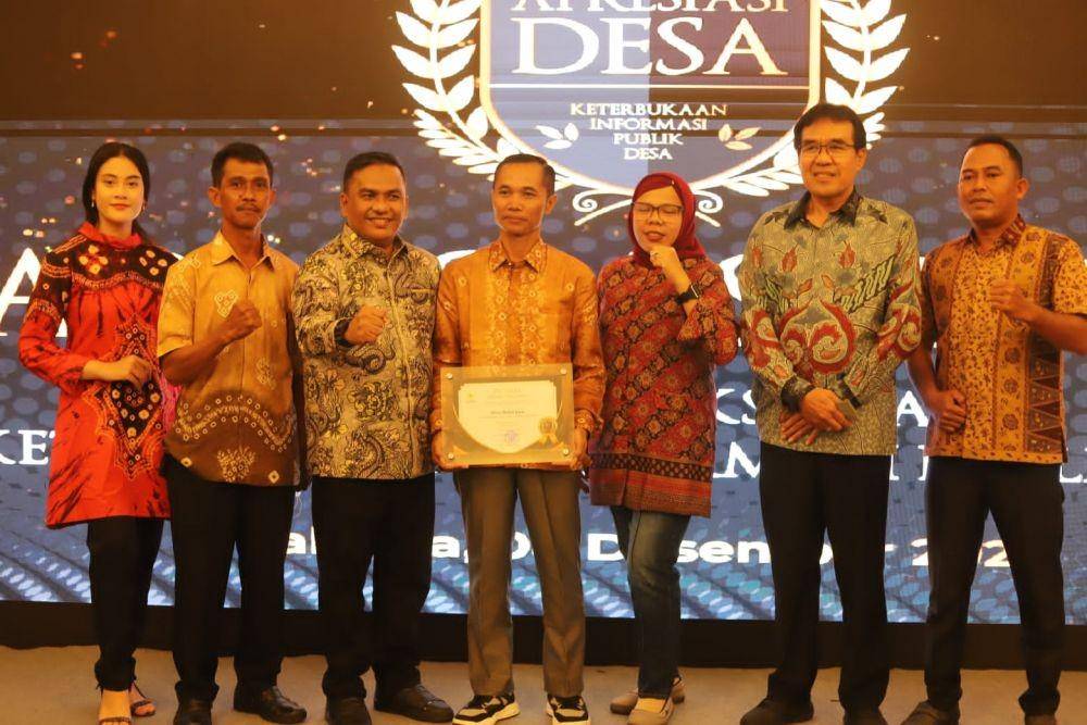 Desa Bukit Jaya raih penghargaan dalam ajang Apresiasi Desa Keterbukaan Informasi Publik Desa Tahun 2022 (Dok. Kabupaten Musi Banyuasin)