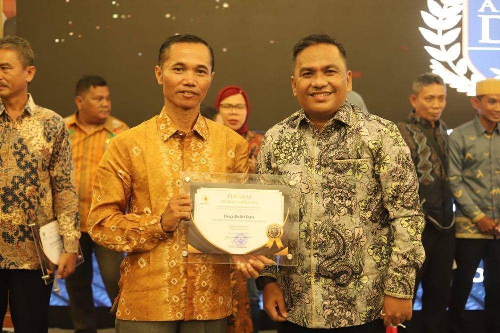 Desa Bukit Jaya raih penghargaan dalam ajang Apresiasi Desa Keterbukaan Informasi Publik Desa Tahun 2022 (Dok. Kabupaten Musi Banyuasin)