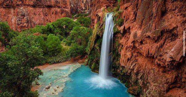 Air terjun Havasu (instagram.com/explorearizona)
