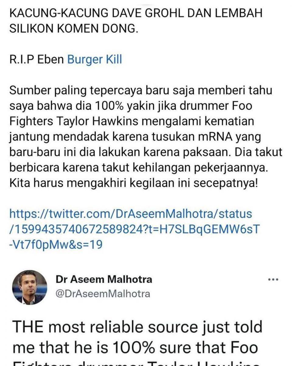 unggahan Jerinx SID (instagram.com/bubu_anggi)
