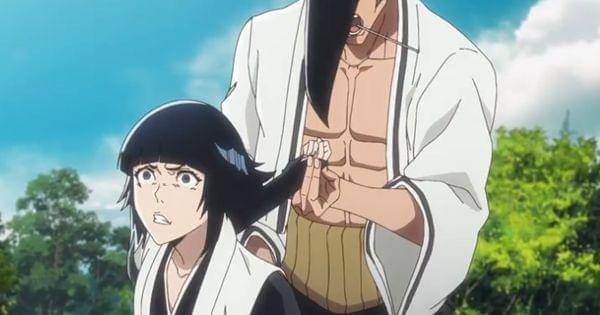 Kirinji menahan tangan Sui-Feng ( Dok. Pierrot / Bleach )