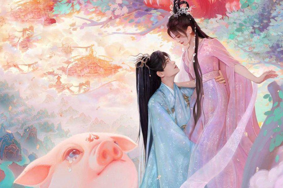 Ding Yuxi dan Yang Chaoyue di poster drama Love You Seven Times (dok. iQIYI/Love You Seven Times)