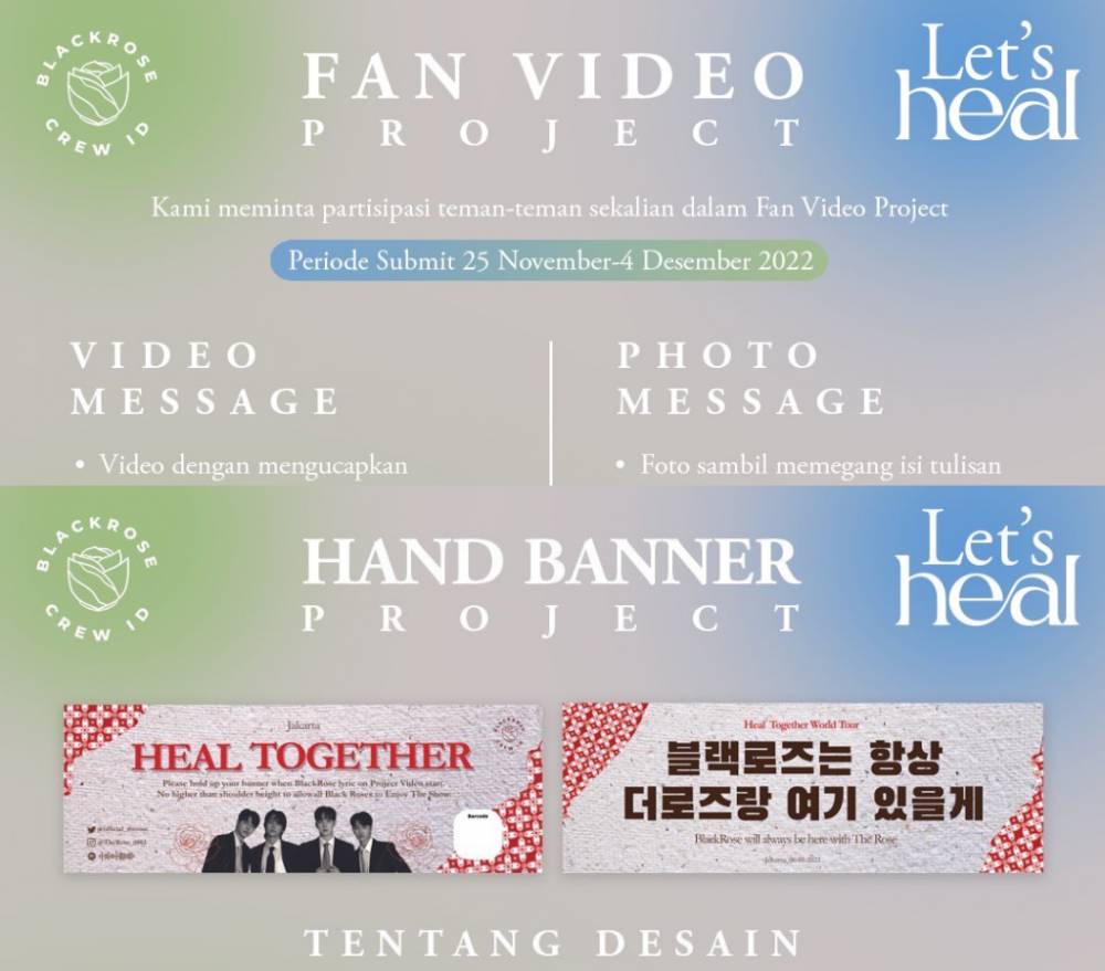 fan project Blacrose Crew ID untuk konser The Rose di Jakarta (twitter.com/BlackroseCrewID)
