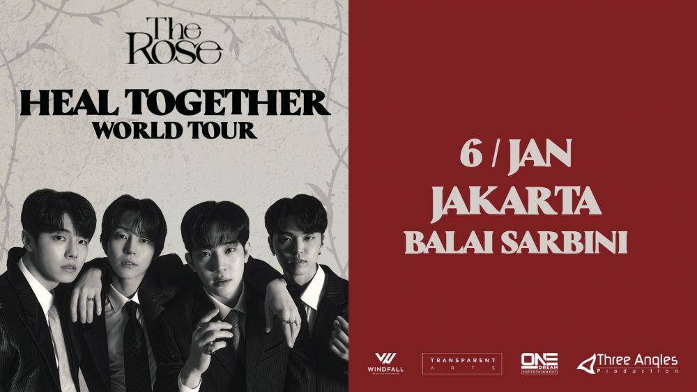pengumuman tanggal konser The Rose di Jakarta (twitter.com/Threeanglespro)